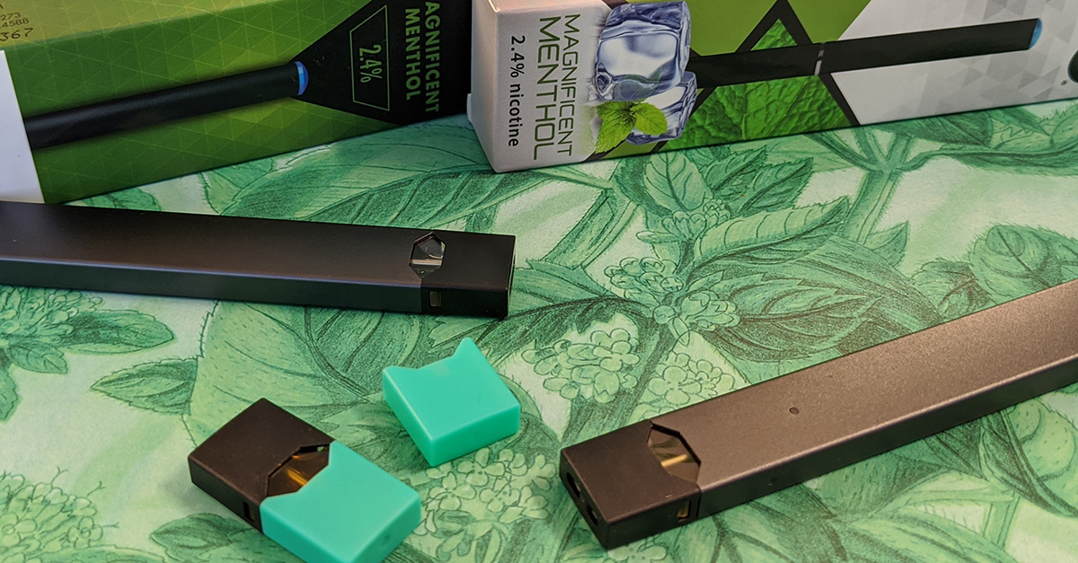 Mint and Menthol flavored e-cigarettes