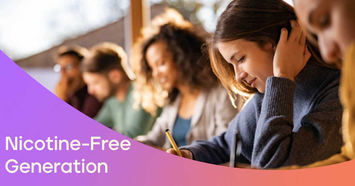 Nicotine free generation report graphic
