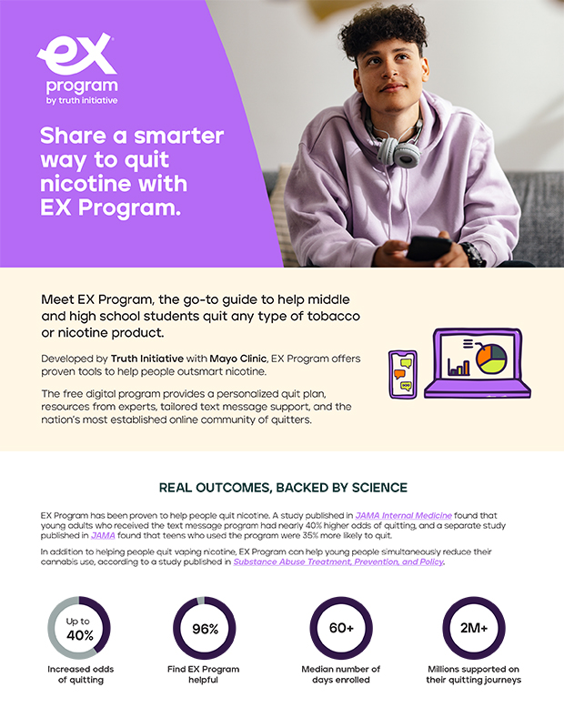 Thumbnail of an EX Program flyer for Educators