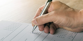 Survey being filled out