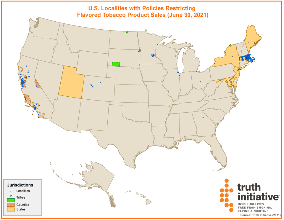National Flavors Map June 30 2021