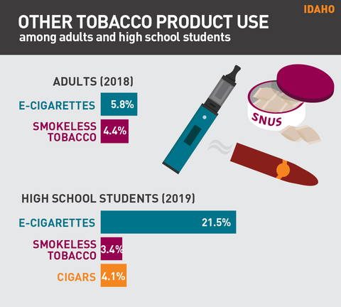 Other tobacco product use in Idaho graph