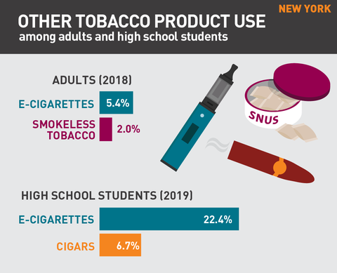 Other tobacco product use in New York graph