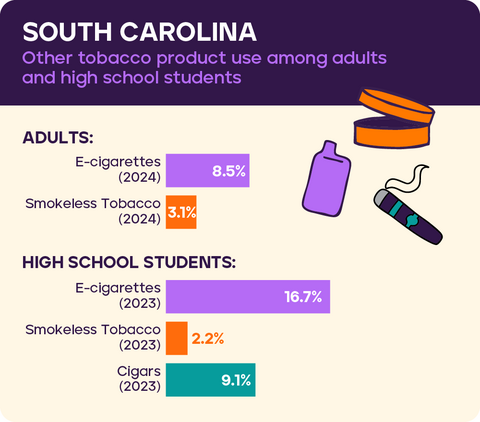 Other tobacco use: South Carolina 2026*