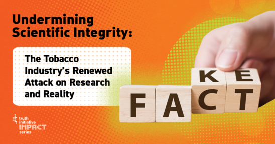 The tobacco industry's renewed attack on research and reality