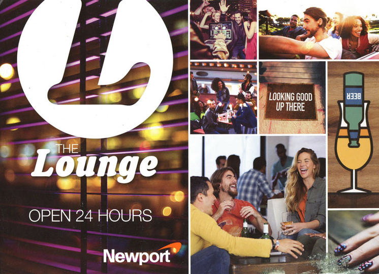 Newport the lounge ad