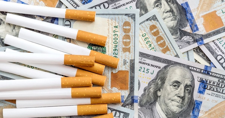 cigarettes and money
