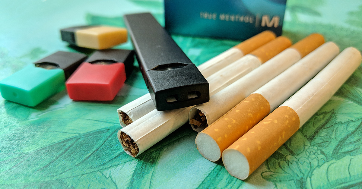menthol cigarettes and juul