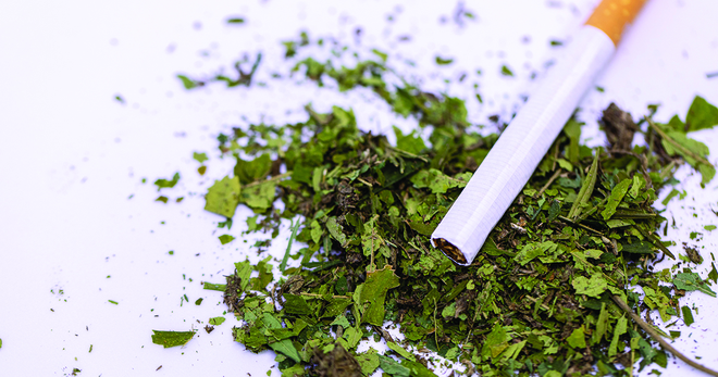 Marijuana and a Cigarette