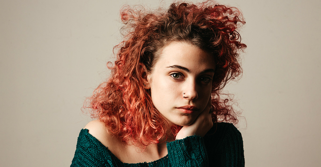 Concerned young woman