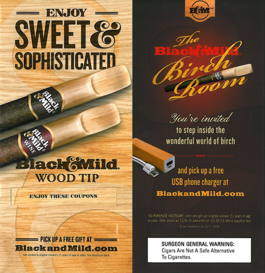 black and mild free usb phone charger