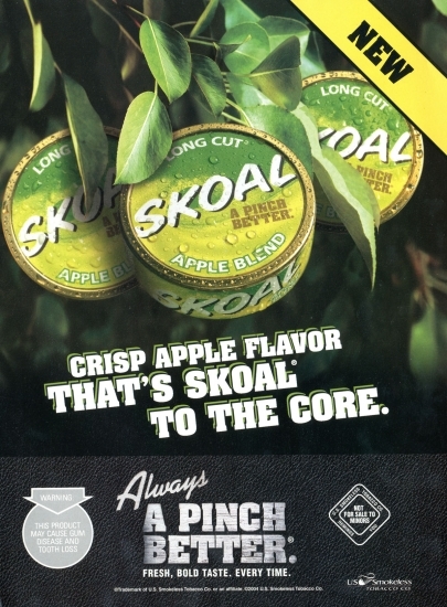 Skoal apple blend ad