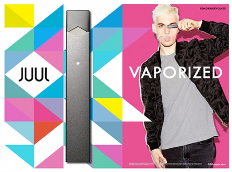 JUUL vaporized ad