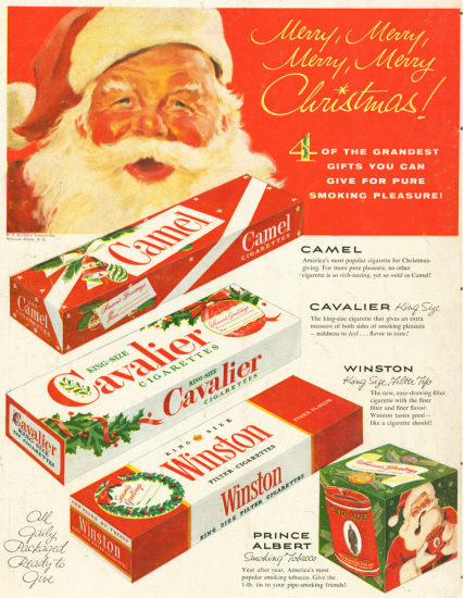 Santa Camel Cavalier Winston Prince Albert ad