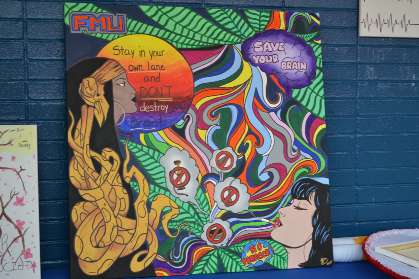 save your brain mural