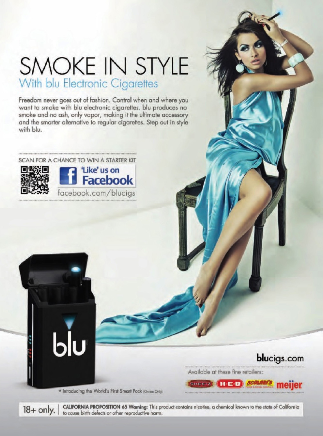Blu e-cigarette women ad